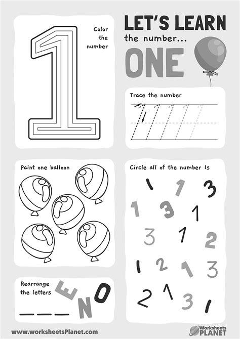 Identifying Numbers 1 To 3 Worksheets For Pre K Your Home Teacher