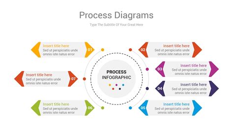 Process Flow Diagram Powerpoint Template In 2020