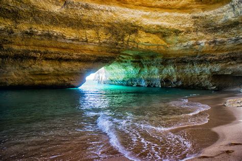 The Algar De Benagil Is A Famous And Amazing Cave In The Algarve Coast