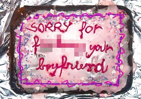 Femail Rounds Up The 15 Worst Sexual Apology Cakes Ever Made Daily Mail Online