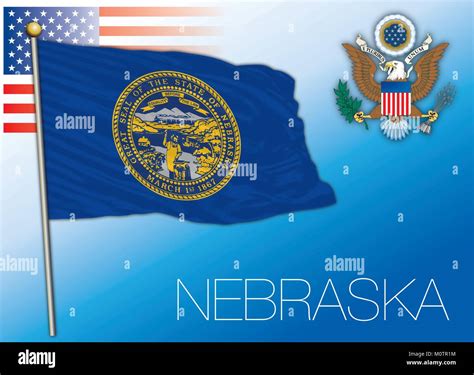 Nebraska Federal State Flag United States Stock Vector Image And Art Alamy