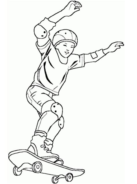 Desenhos De Menino No Skate Para Colorir E Imprimir Colorironline Com