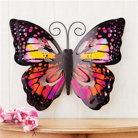3d Multi Colored Metal Butterfly Wall Art Collections Etc