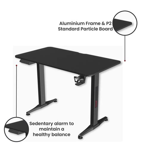 Buy Surface Writing Table In Black Finish Online Contemporary Writing
