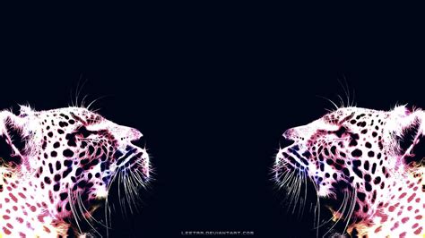 Colorful Leopards By Leetrr On Deviantart