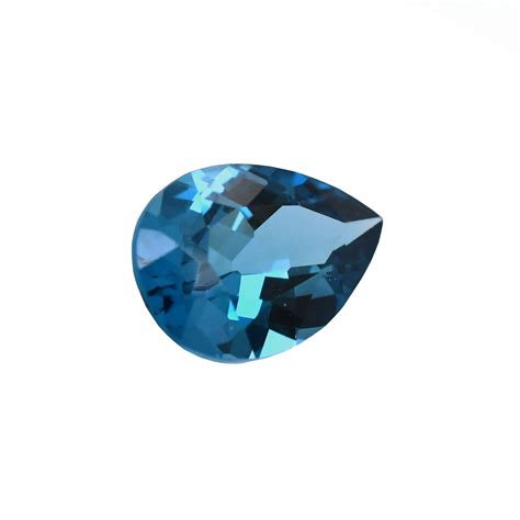 Gemstones London Blue Topaz Pear Shape 14x9mm Approximately 466 Carat