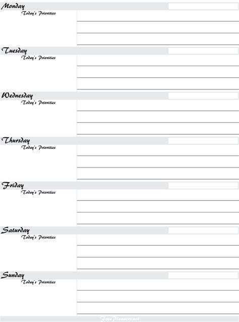 A5 Planner Printable Weekly Meal Plan Template W Water Etsy Meal