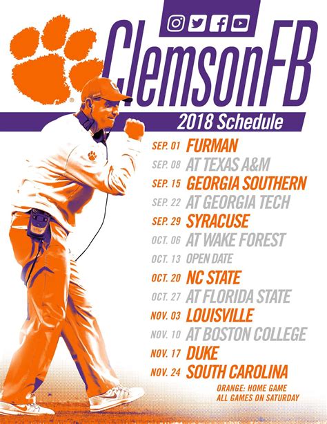 2020 major league baseball schedules. Clemson releases 2018 Football Schedule - Clemson Sports News