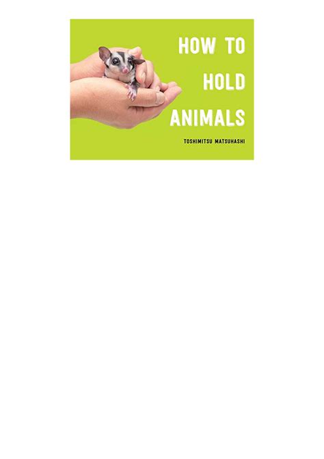 Kindle Online Pdf How To Hold Animals Unlimited Studocu
