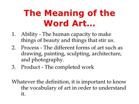 Chapter 1, What Is Art