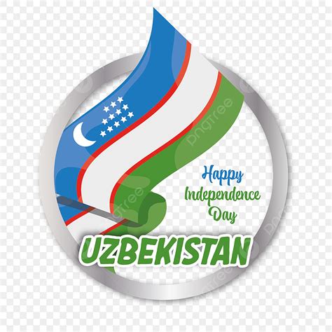 Bandera De Uzbekistán Que Sale Del Círculo PNG Bandera Marco