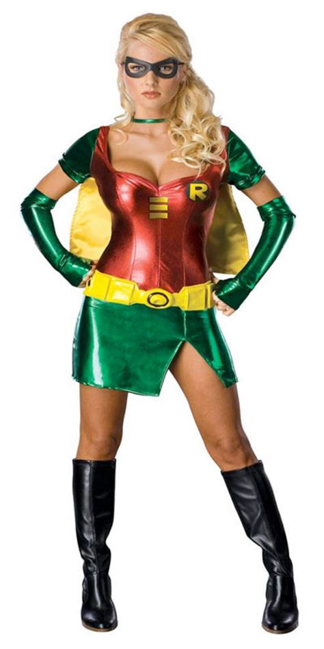 Teen Size Sexy Female Robin Batman Sidekick Fancy Dress Halloween Costume Xs