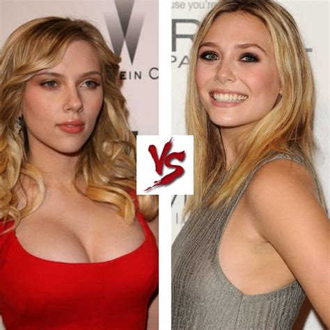 Round One Fight Scarlett Johansson Vs Elizabeth Olsen