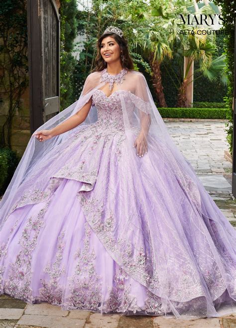 Cape Quinceanera Dress By Alta Couture Mq3061 In 2021 Quince Dresses Purple Quinceanera