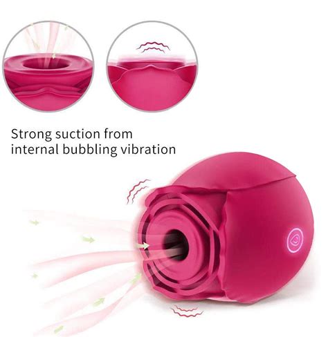 Clitoral Sucking Vibrator Oral Sex Vagina Licking Tongue Rose Shape Vibrator Sex Toys For Women