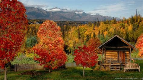 Beautiful Fall Cabin Desktop Wallpapers Top Free Beautiful Fall Cabin