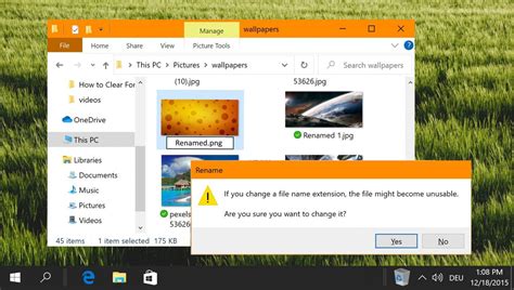 How To Safely Change A File Extension Or File Type In Windows 10