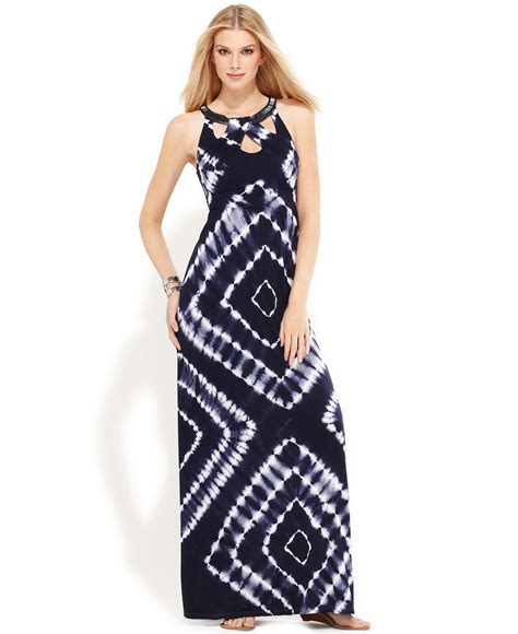 Inc International Concepts Dress Sleeveless Cutout Tie Dye Maxi And Reviews Dresses Women