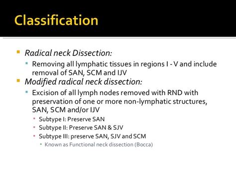 Radical Neck Dissection Anatomy