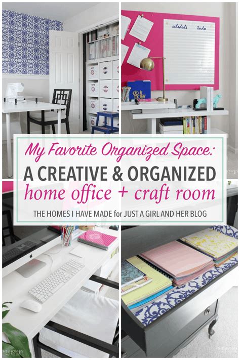 A Creative And Organized Home Office Craft Room Just A