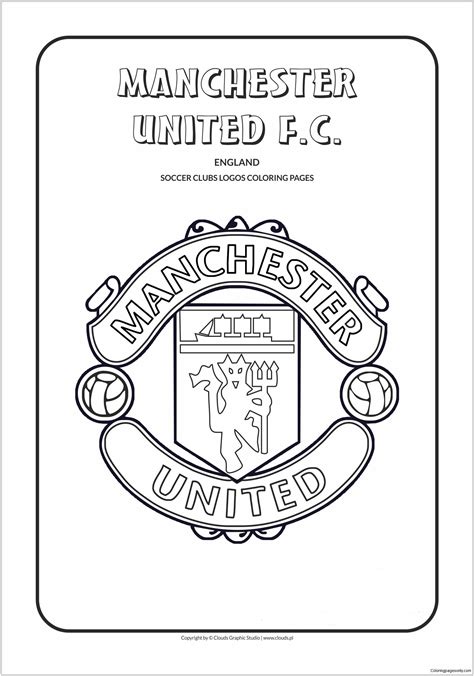 Manchester United Fc Coloring Page Premier League Team Logos Coloring