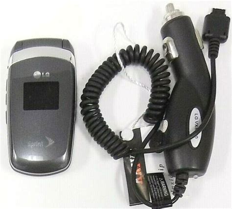Lg Lx160 Gray And Silver Sprint Rare Cellular Flip Phone Bundled Ebay