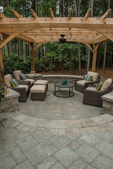 Pergola And Outdoor Living Room Eagle Bay Hardscapes