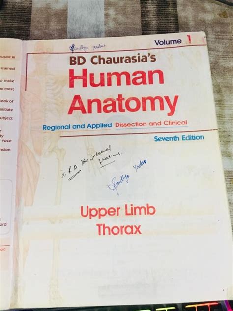 Second Hand B D Chaurasia Human Anatomy Vol 1 Bdc Volume 1