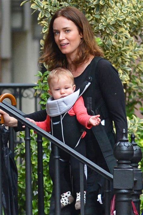 Emily Blunt Took Seven Months Old Daughter Hazel To Go For A Walk In