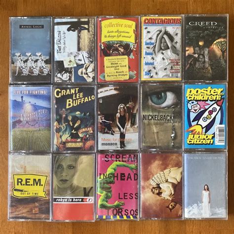Lot Of Cassette Tapes Alternative Rock Rock Pop And More Np