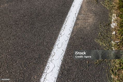 Paved Highway With White Road Markings Stock Photo Download Image Now