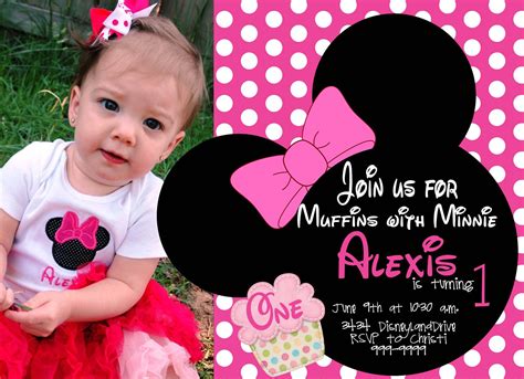 How to make mickey mouse theme birthday invitation card ideas thank you for watching !! FREE Minnie Mouse First Birthday Invitations - Printable ...