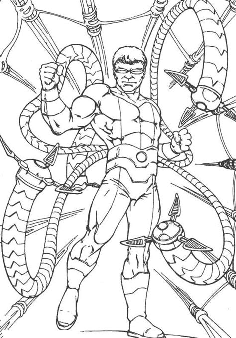 Dr Octopus Coloring Pages Coloring Pages