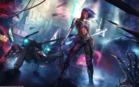 Asian Cyberpunk Wallpapers Wallpapers Hd