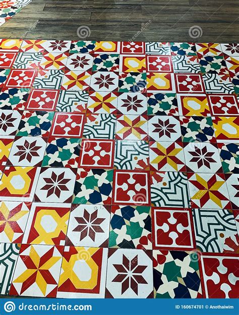 Ceramic Floor Texture Vintage Tiles Intricate Details For A Decorative
