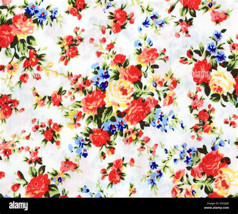 Flower Fabric Texture Background Abstract Textile Industry Stock Photo