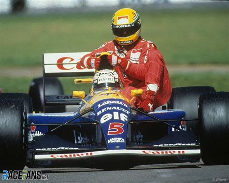 Ayrton Senna Nigel Mansell Silverstone 1991 · Racefans