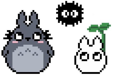Kawaii Pixel Art Totoro Img Probe