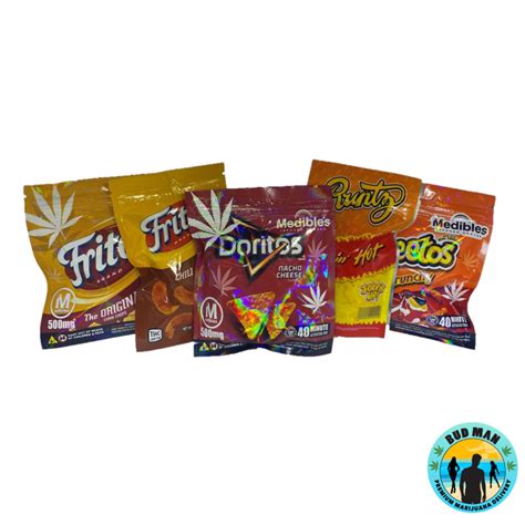 Cannabis Infused Chips 5 Options Bud Man Orange County Dispensary