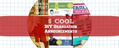 5 Cool Diy Graduation Announcements