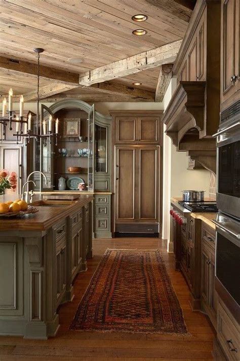 Cabinets are given decorative colors and flourishes to. 46 Fabulous Country Kitchen Designs & Ideas