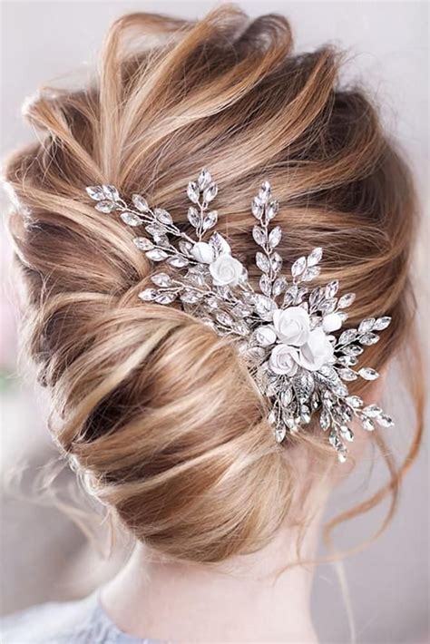 30 Elegant Wedding Hairstyles For Gentle Brides Elegant Wedding