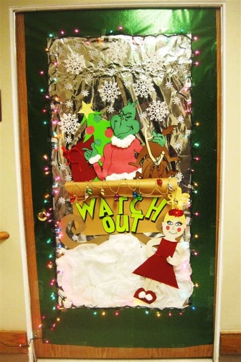 grinch door decorating christmas classroom christmas door decorations door decorating contest