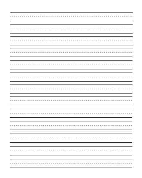 Collection of blank printable writing paper for first grade. Elementary Lined Paper Printable Free | Free Printable