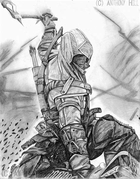 Cool Assassin S Creed Drawings Assassin S Creed 3 By Wanted75 Fan Art