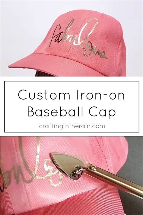 iron on vinyl for baseball cap crafting in the rain