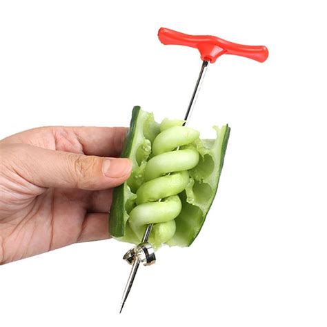 2021 Creative Spiral Twist Knife For Cucumber Carrot Fruit Vegetable