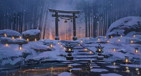 Top Anime Snow Wallpaper In Eteachers