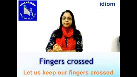 Fingers crossed is a phrase one uses to express the hope that something comes to pass, or that someone is blessed with good luck. # Fingers Crossed # - YouTube