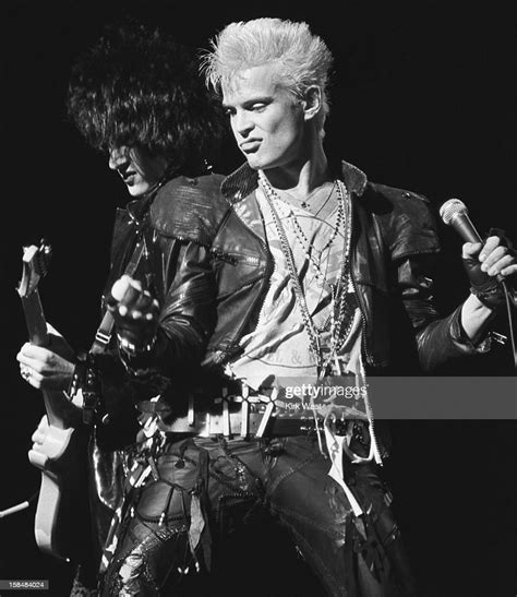 Billy Idol Performs Chicago Illinois 1980s Photo Dactualité
